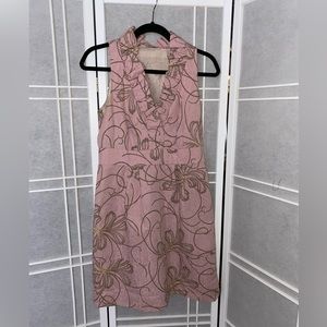 What’s good for the goose Anthropologie pink cotton dress S